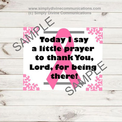 Say A Prayer - Breast Cancer Plaque