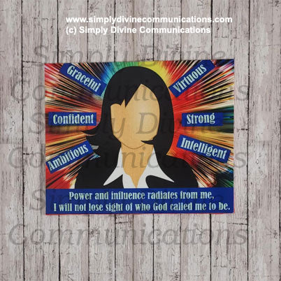 Power and Influence (Blue) - Canvas Art